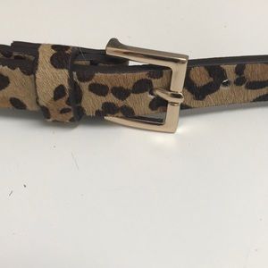 M, animal print fuzzy belt 42”